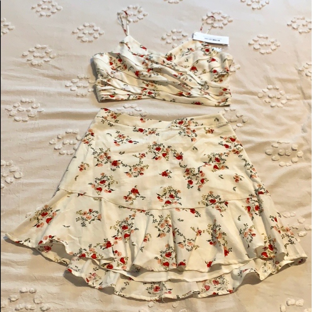 Lush two piece skirt set